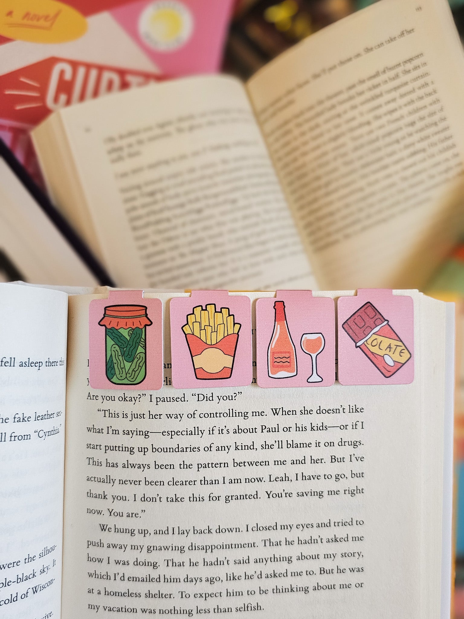 Girl Dinner Magnetic Bookmark 4-Pack