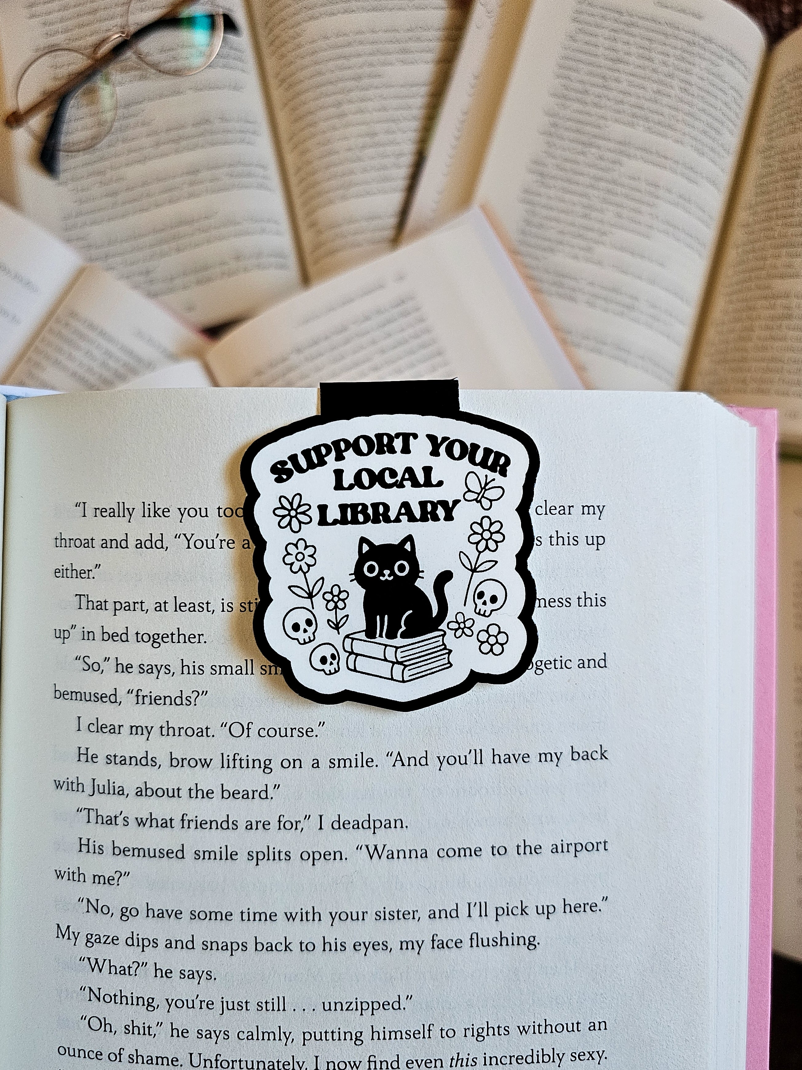 Support Your Local Library Magnetic Bookmark