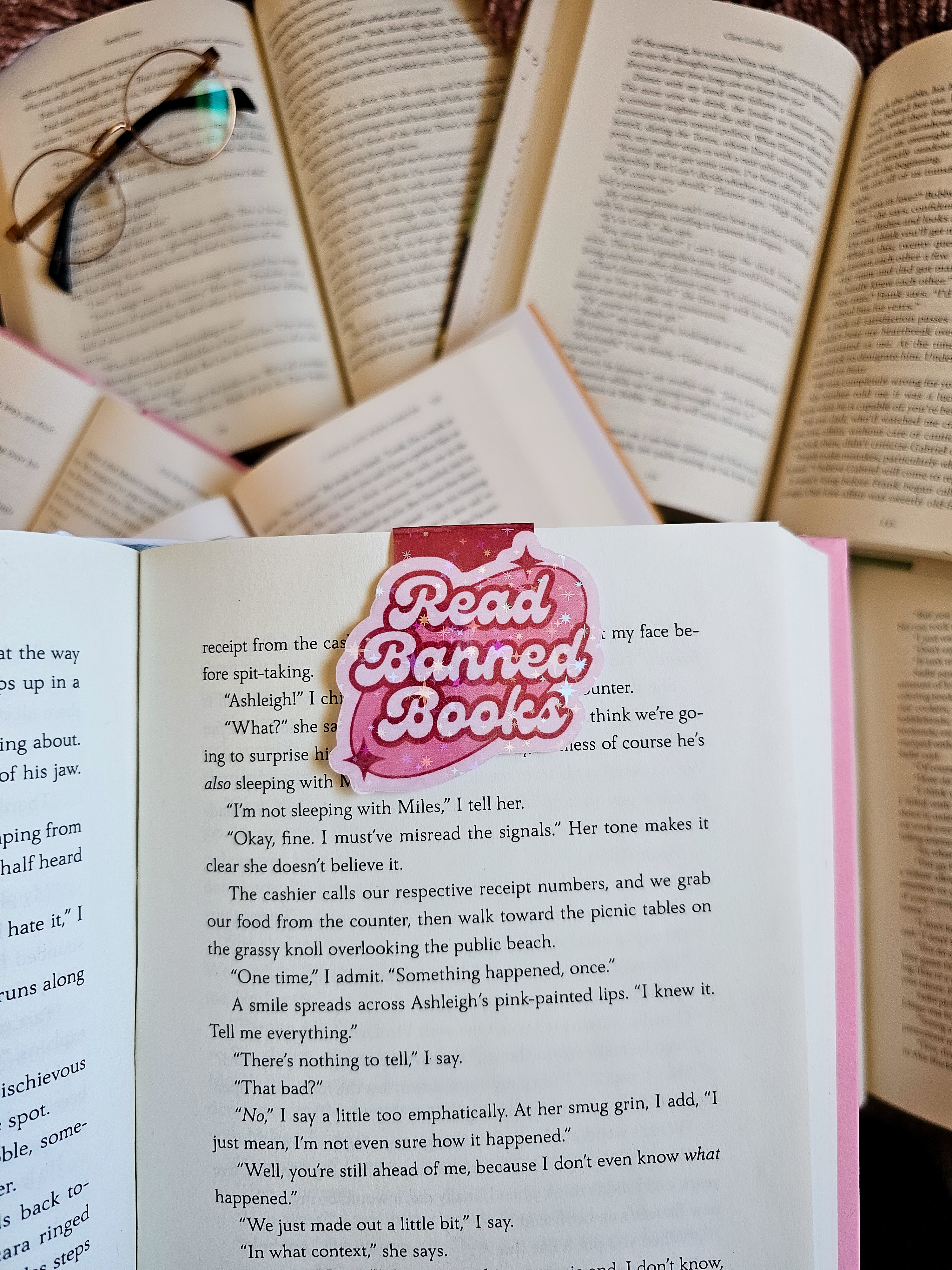 Retro Read Banned Books Magnetic Bookmark