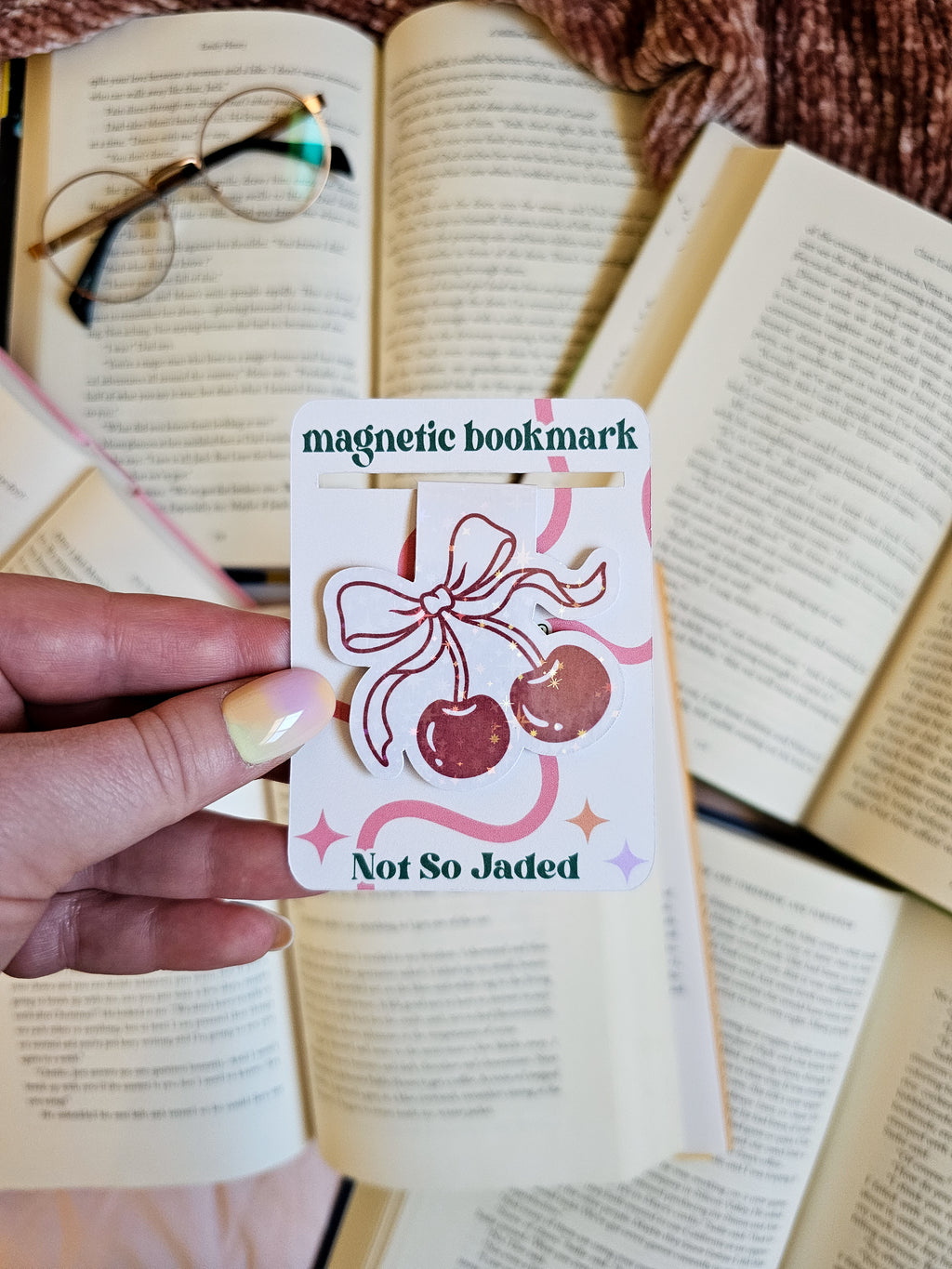 Cherry Magnetic Bookmark