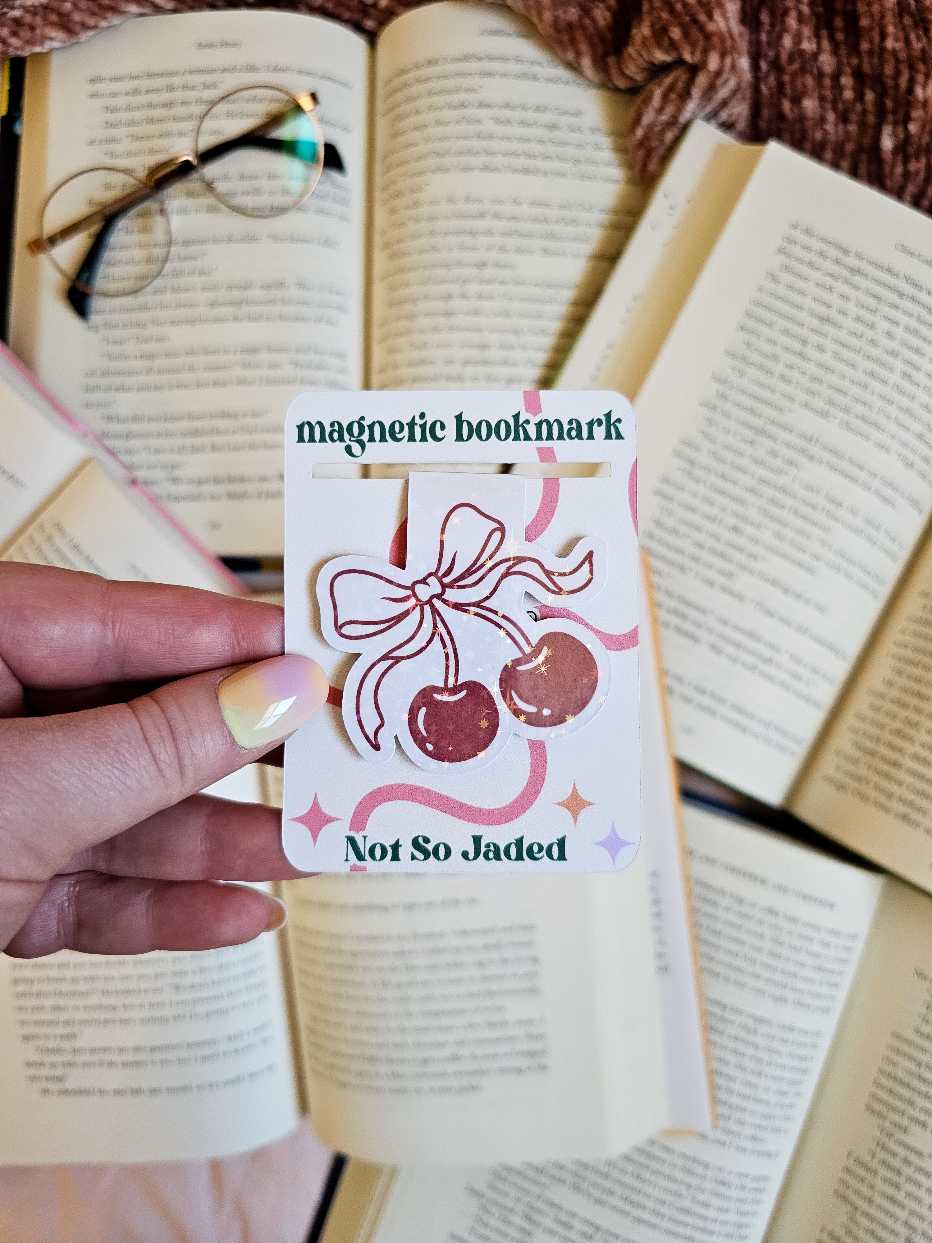 Cherry Magnetic Bookmark