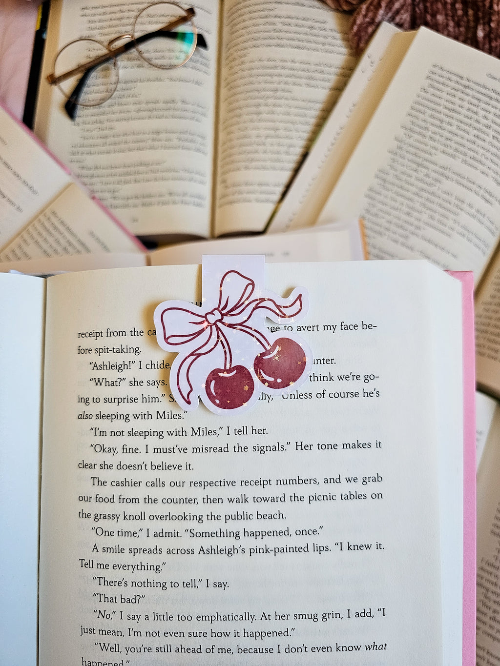 Cherry Magnetic Bookmark