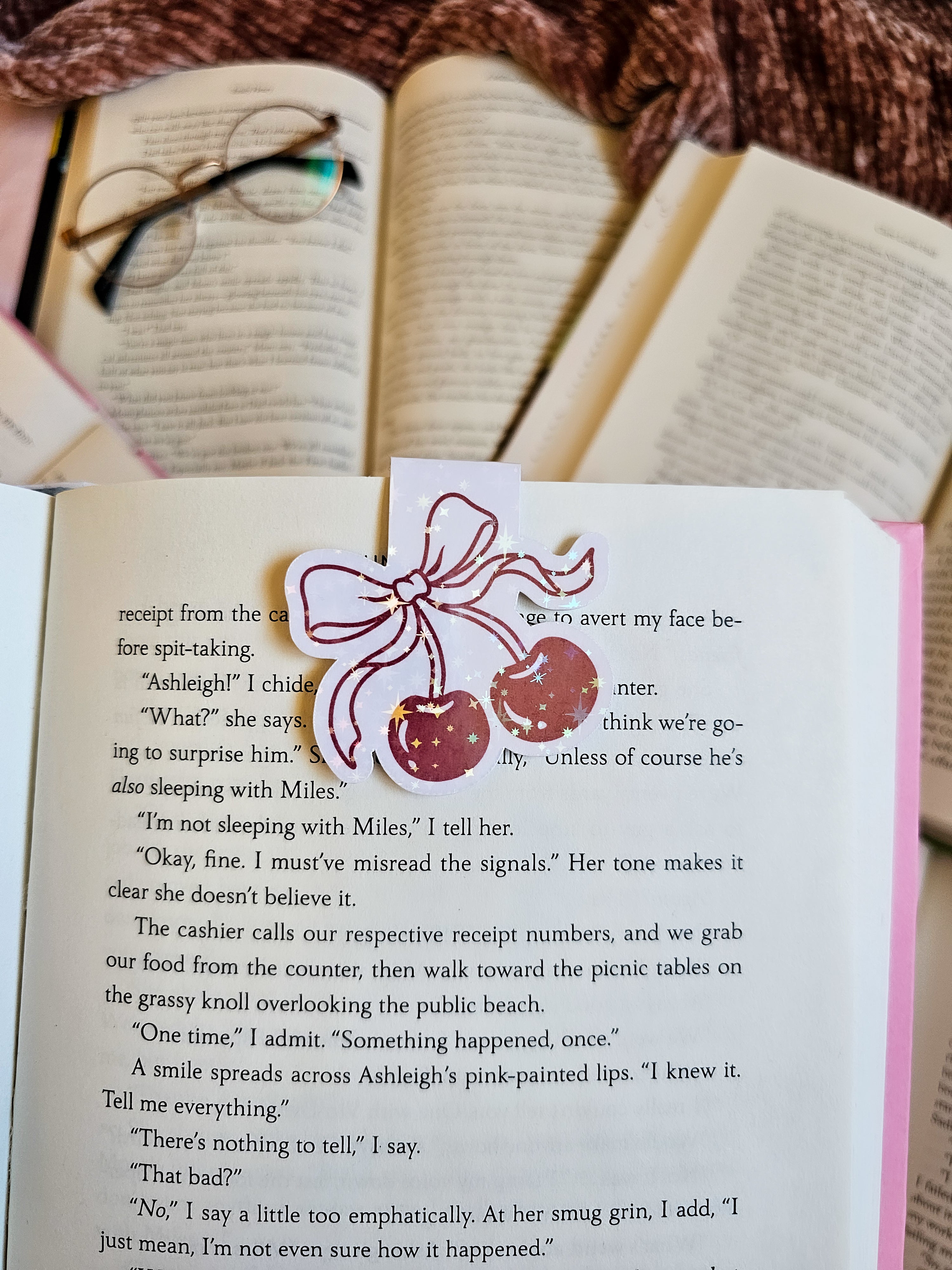 Cherry Magnetic Bookmark