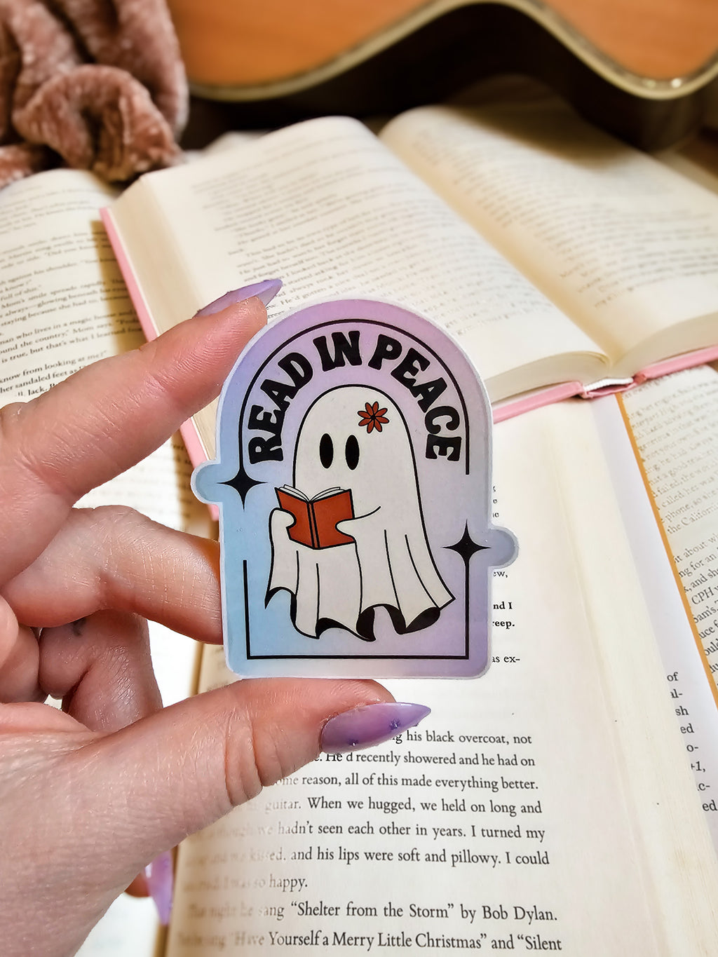 Read In Peace Sticker