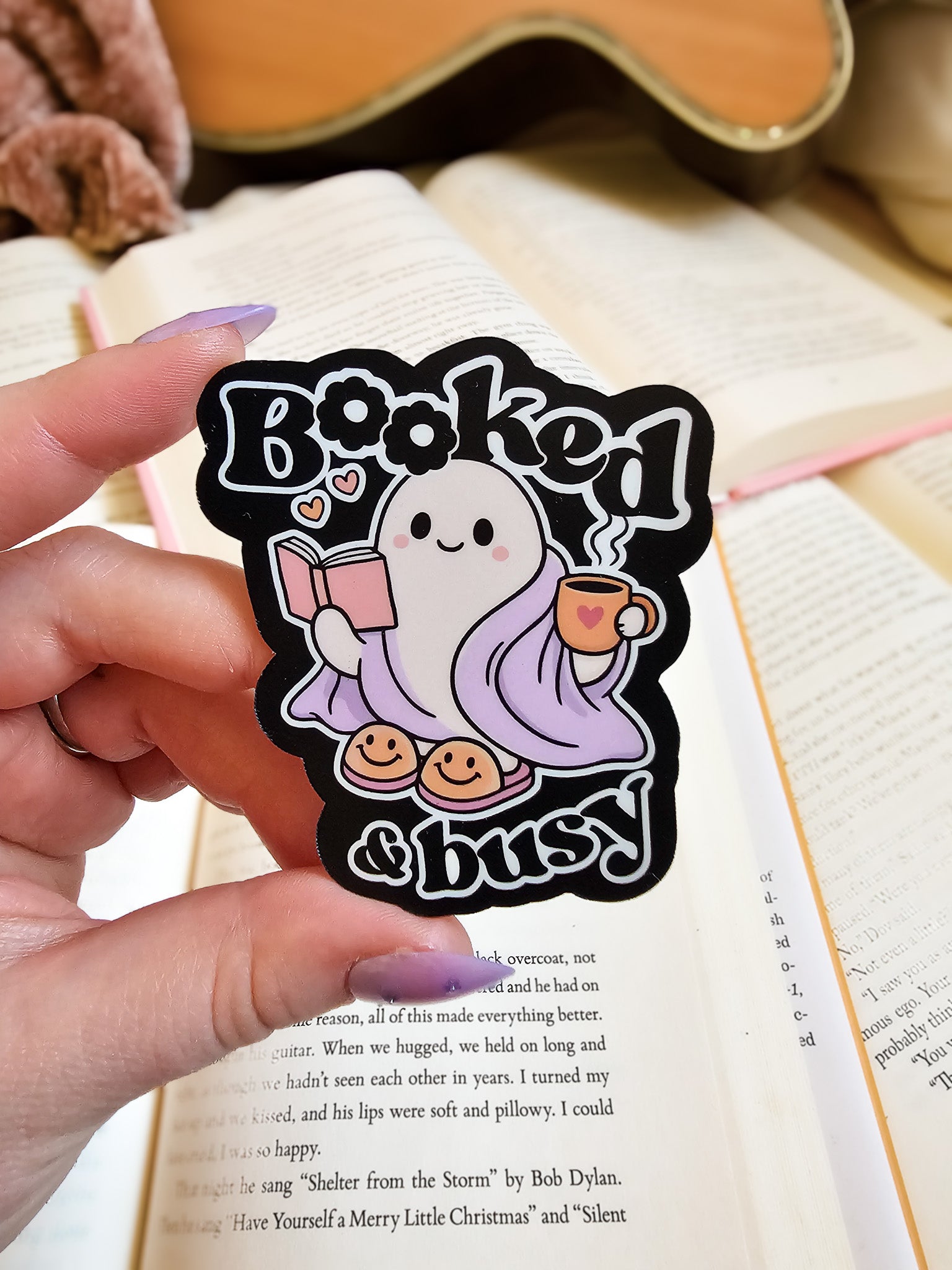 Booked & Busy Sticker