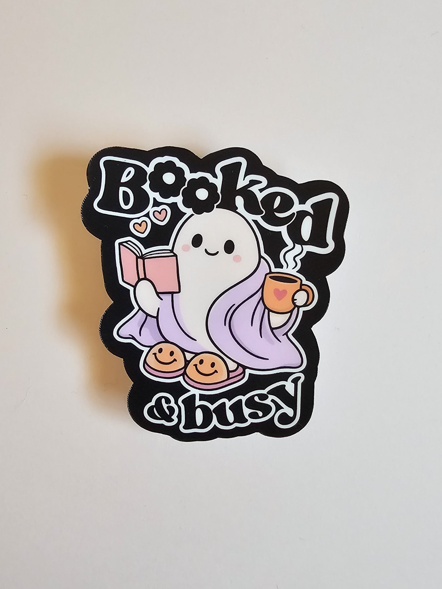 Booked & Busy Sticker