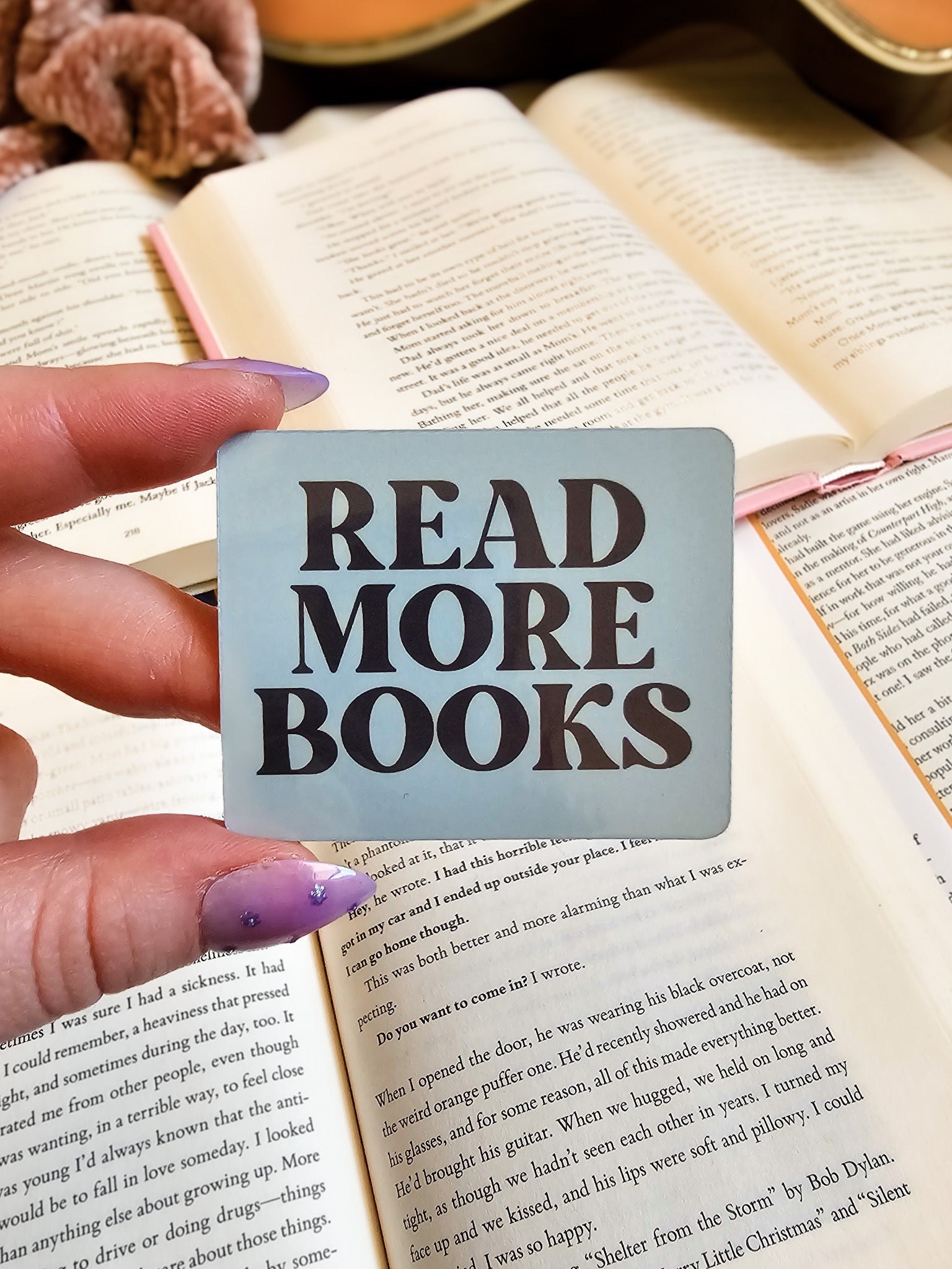Blue Read More Books Sticker