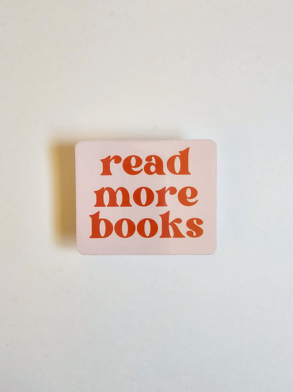 Pink Read More Books Sticker