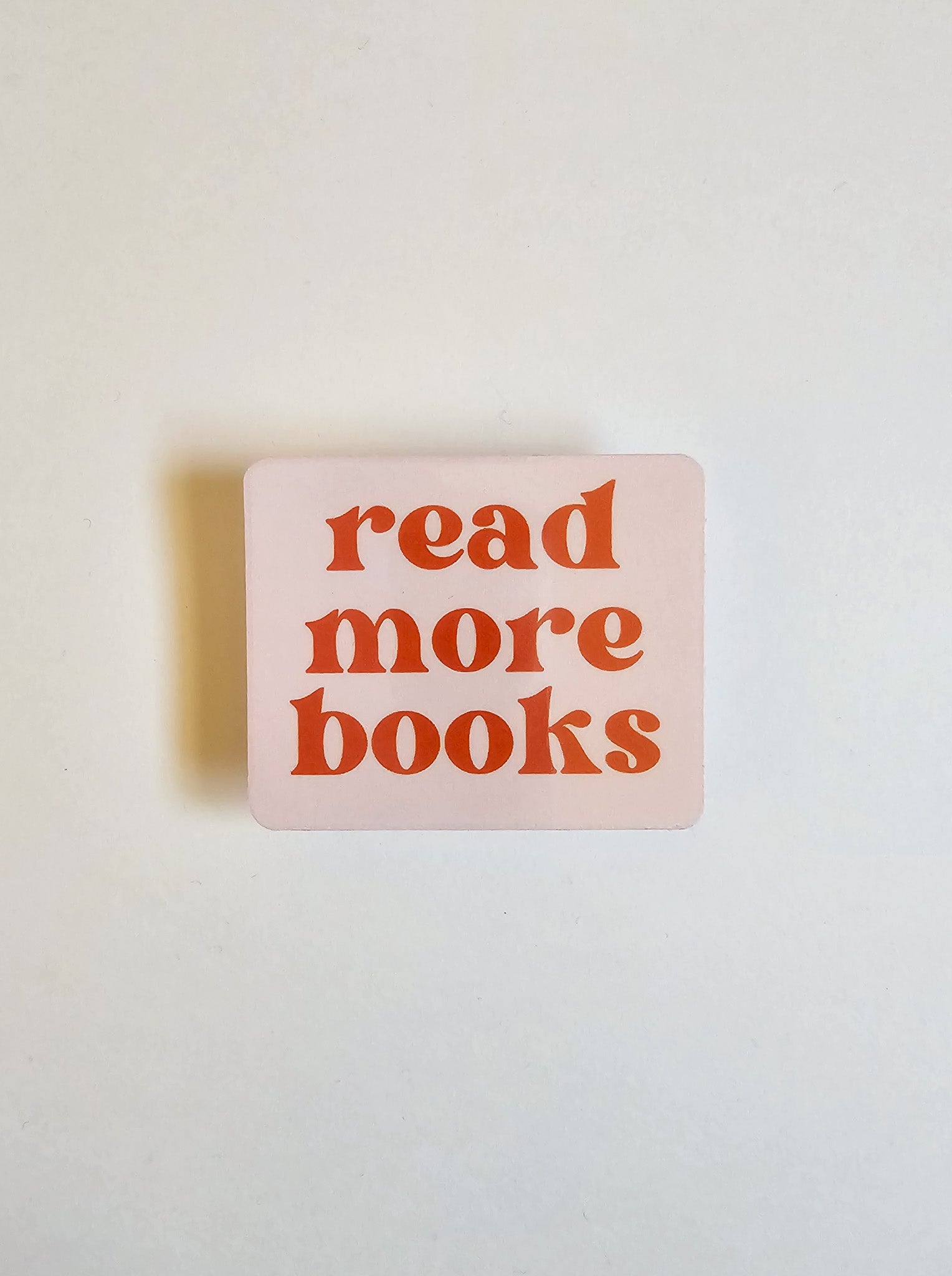 Pink Read More Books Sticker