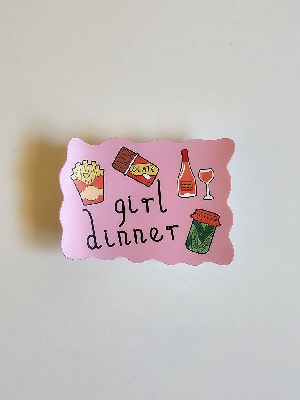 Girl Dinner Sticker