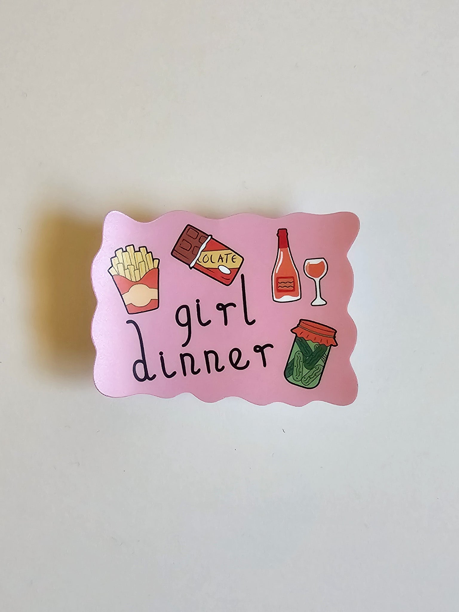 Girl Dinner Sticker