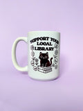 Support Your Library Oversized Mug