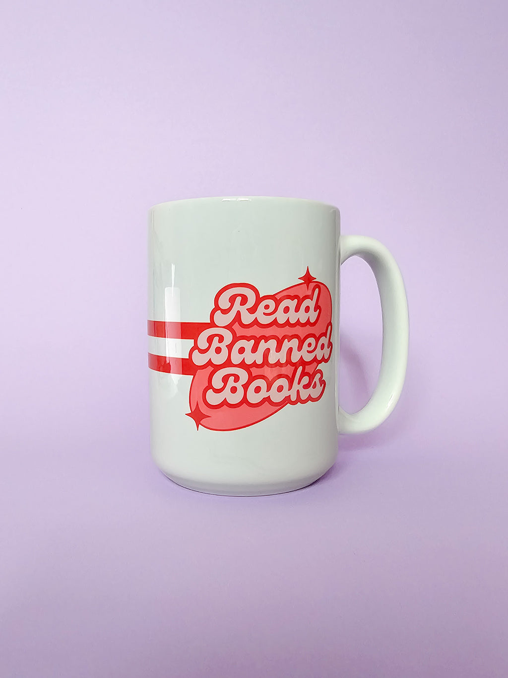 Retro Read Banned Books Oversized Mug