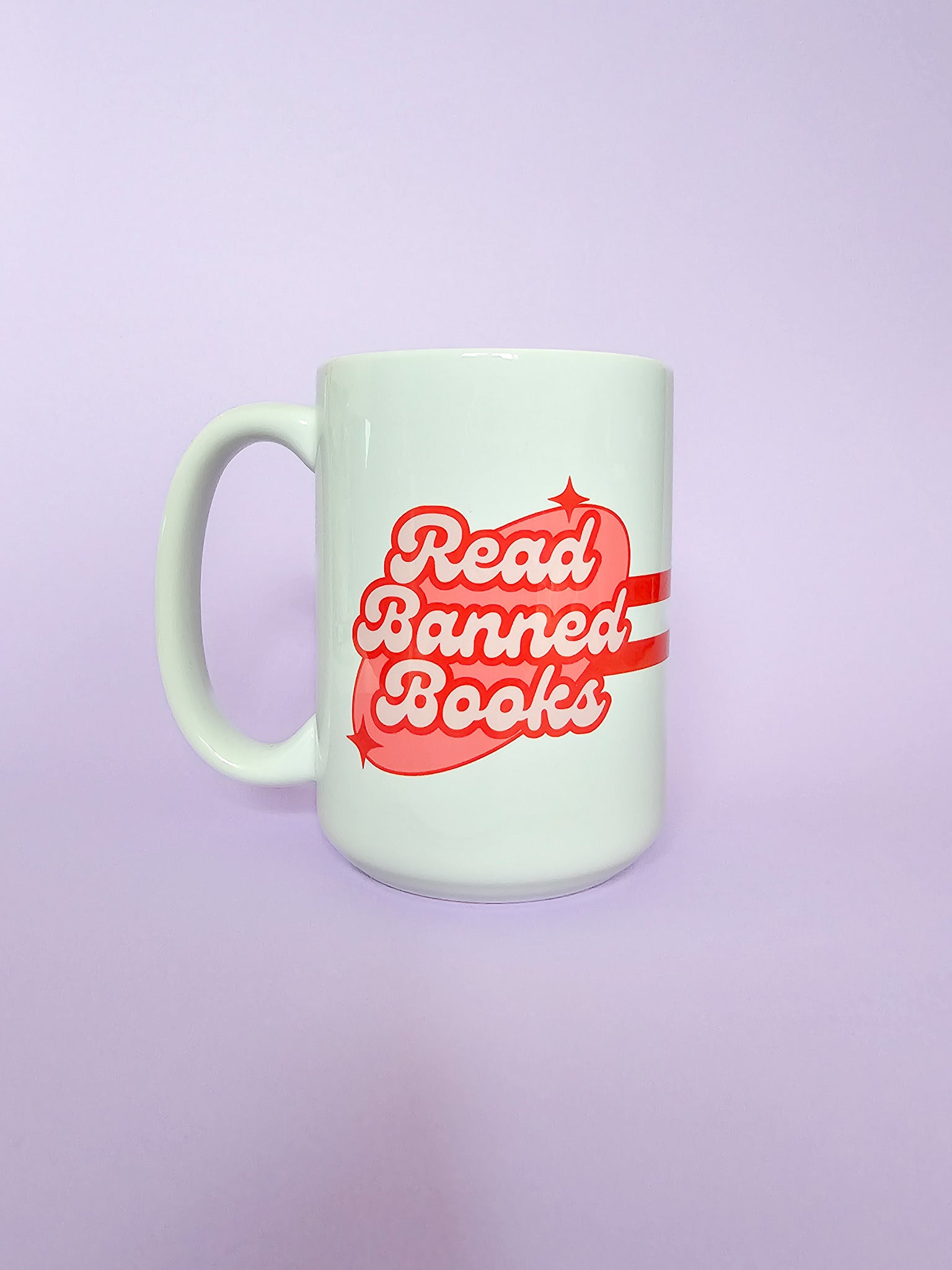 Retro Read Banned Books Oversized Mug