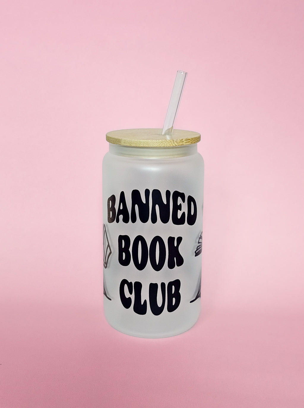 Banned Book Club Can Glass