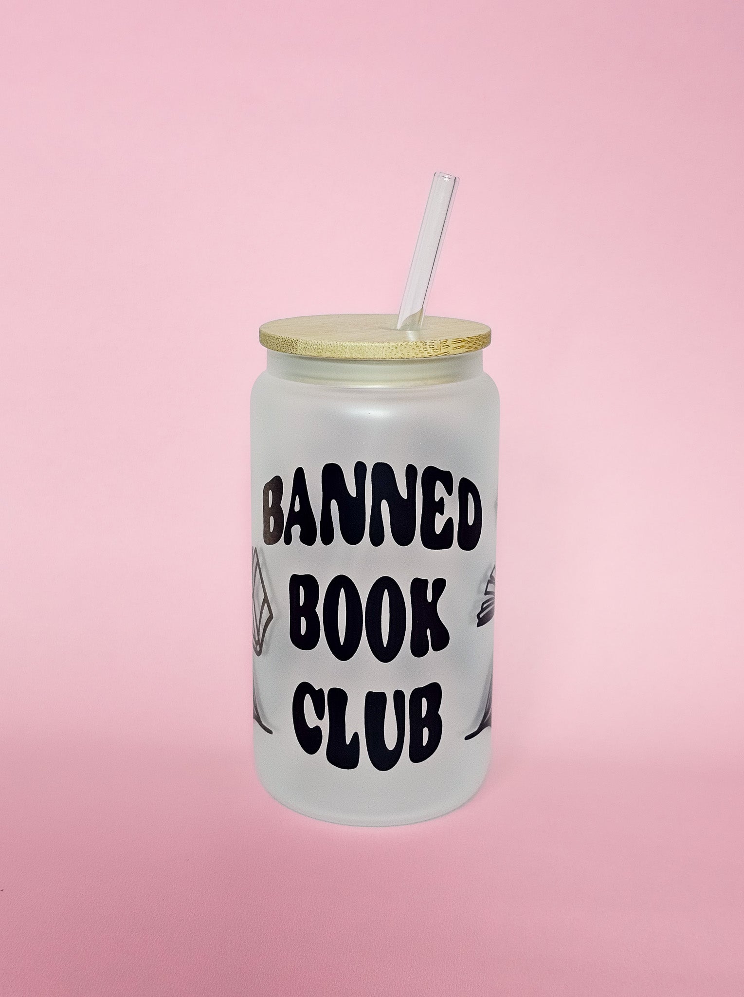 Banned Book Club Can Glass