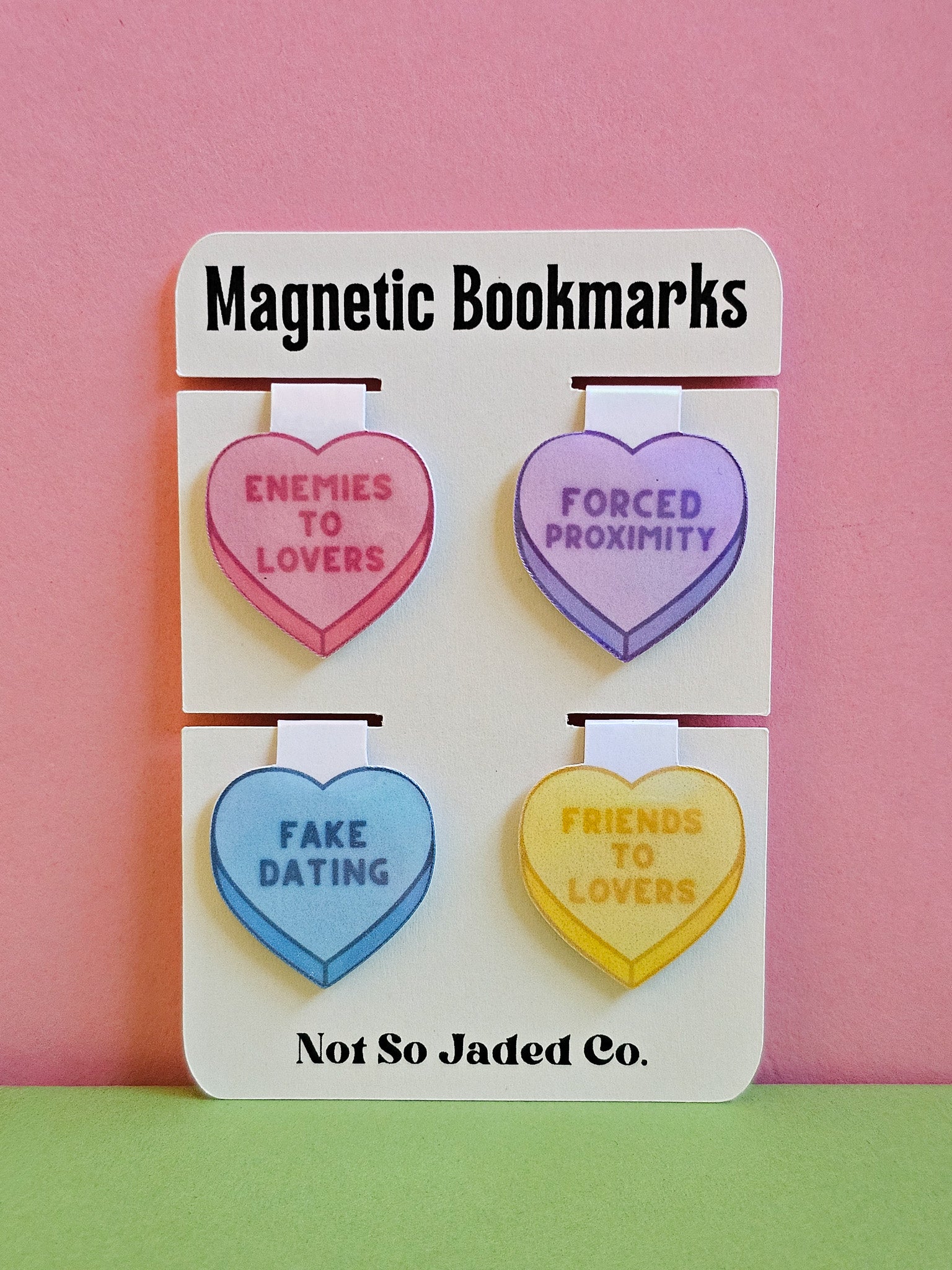 Romance Tropes Magnetic Bookmark 4-Pack