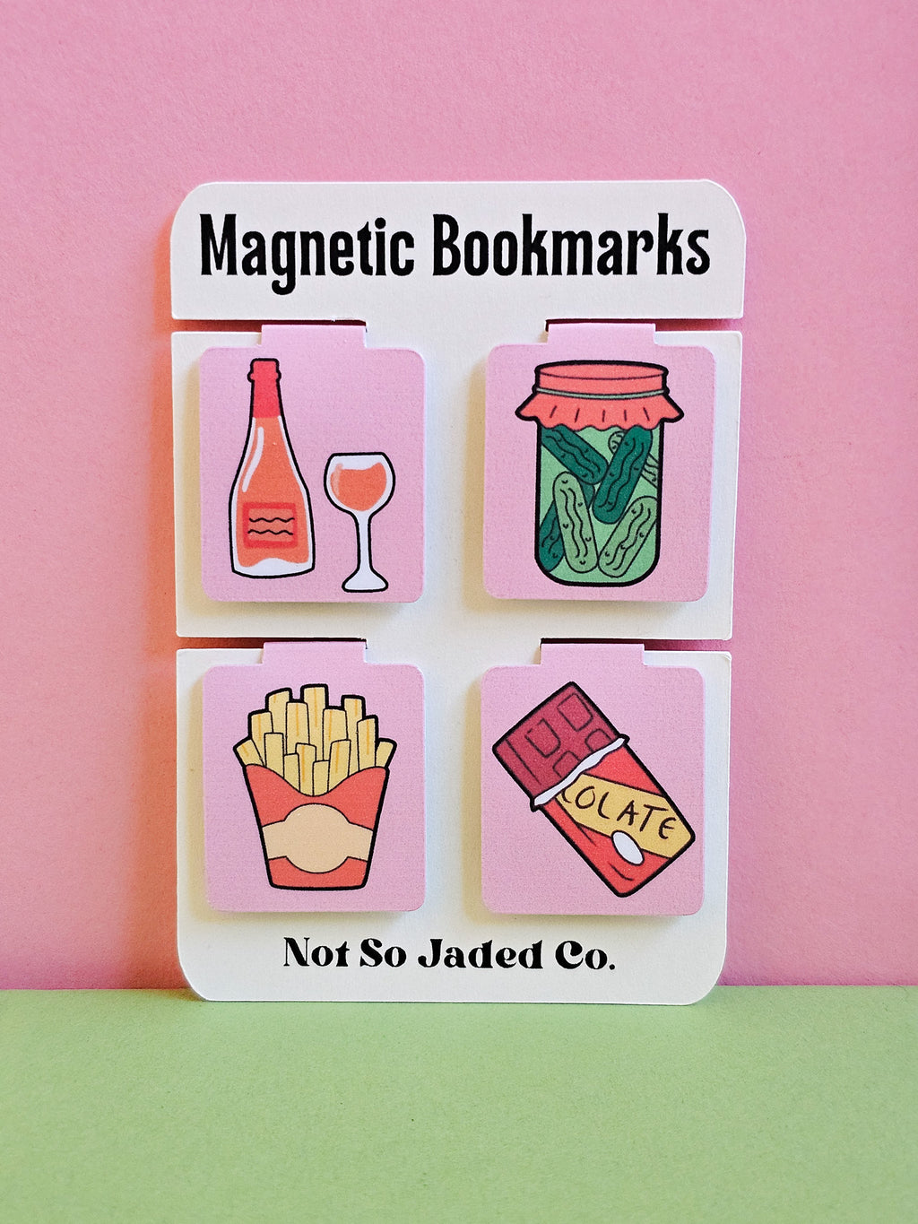 Girl Dinner Magnetic Bookmark 4-Pack