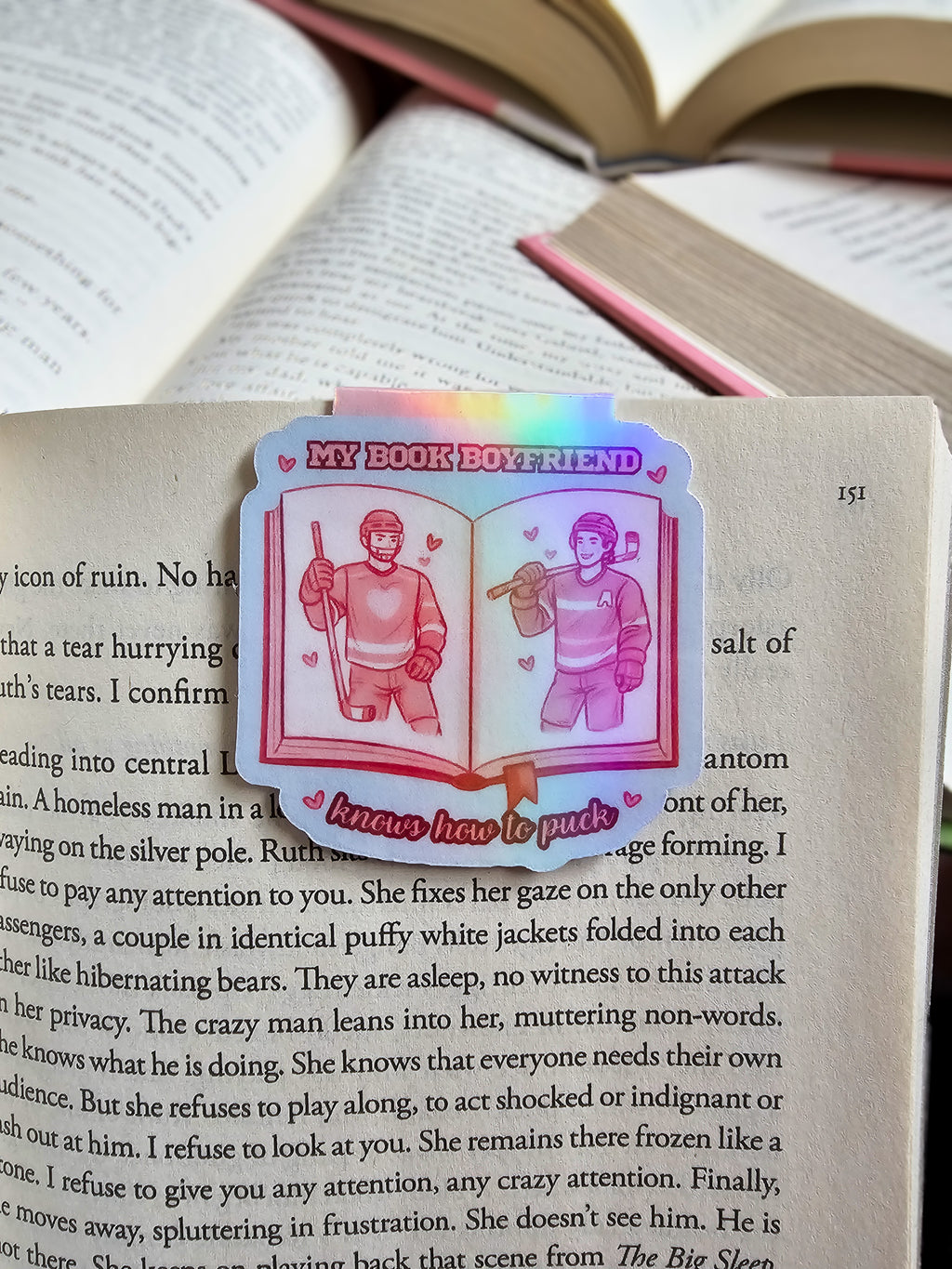 Hockey Boyfriend Magnetic Bookmark