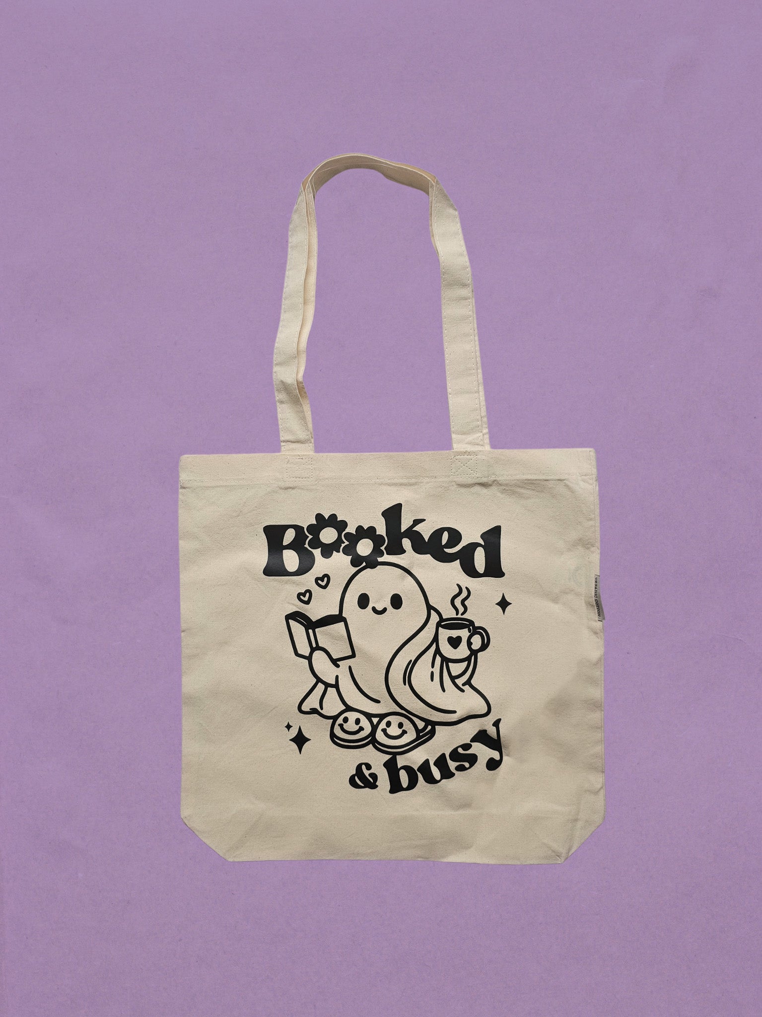 Booked & Busy Tote Bag
